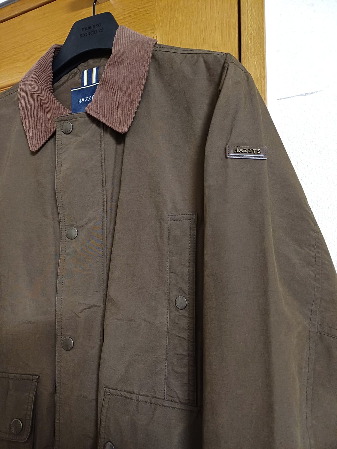 헤지스 브라운 필드 자켓 상품이미지3