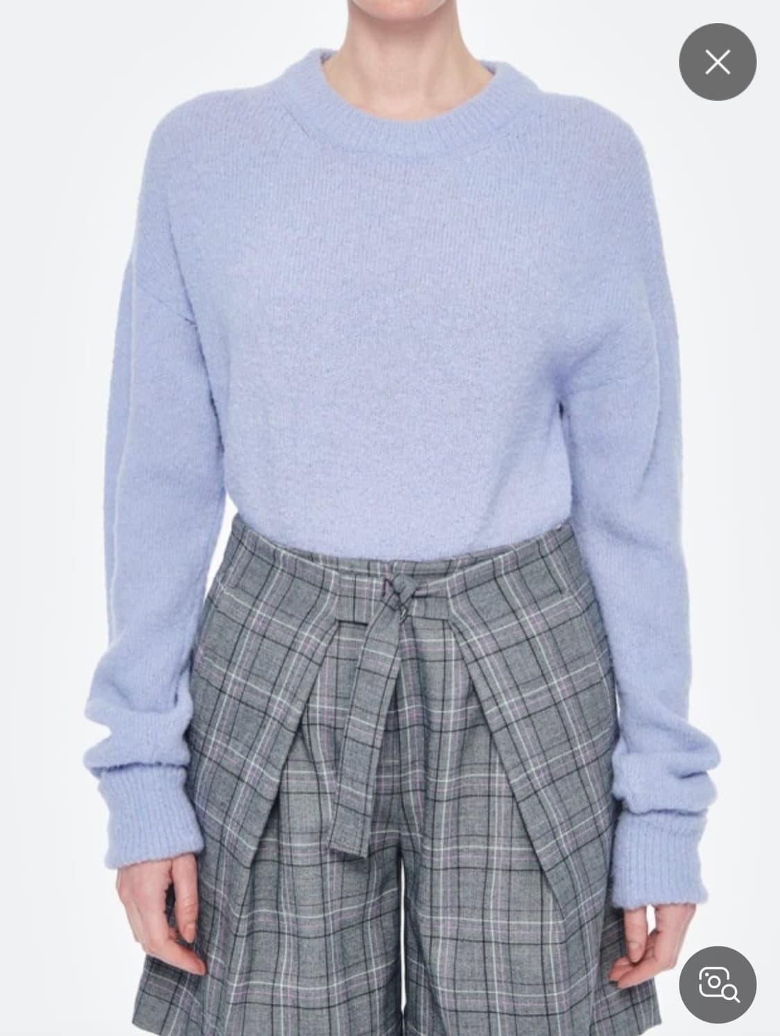 tibi 슬릿 부클 알파카니트  상품이미지1