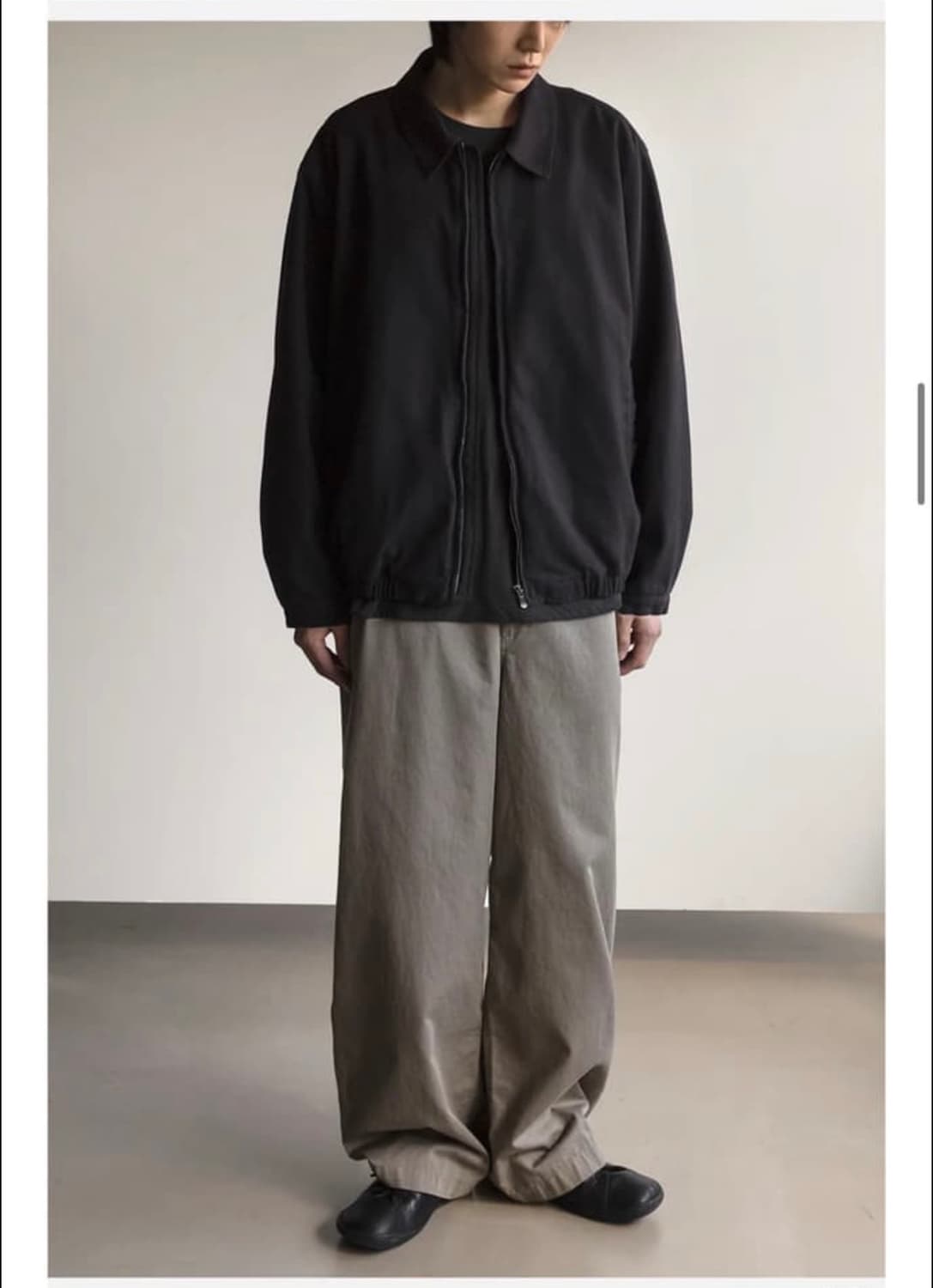 washed chino pants olive khaki (m)size 상품이미지1