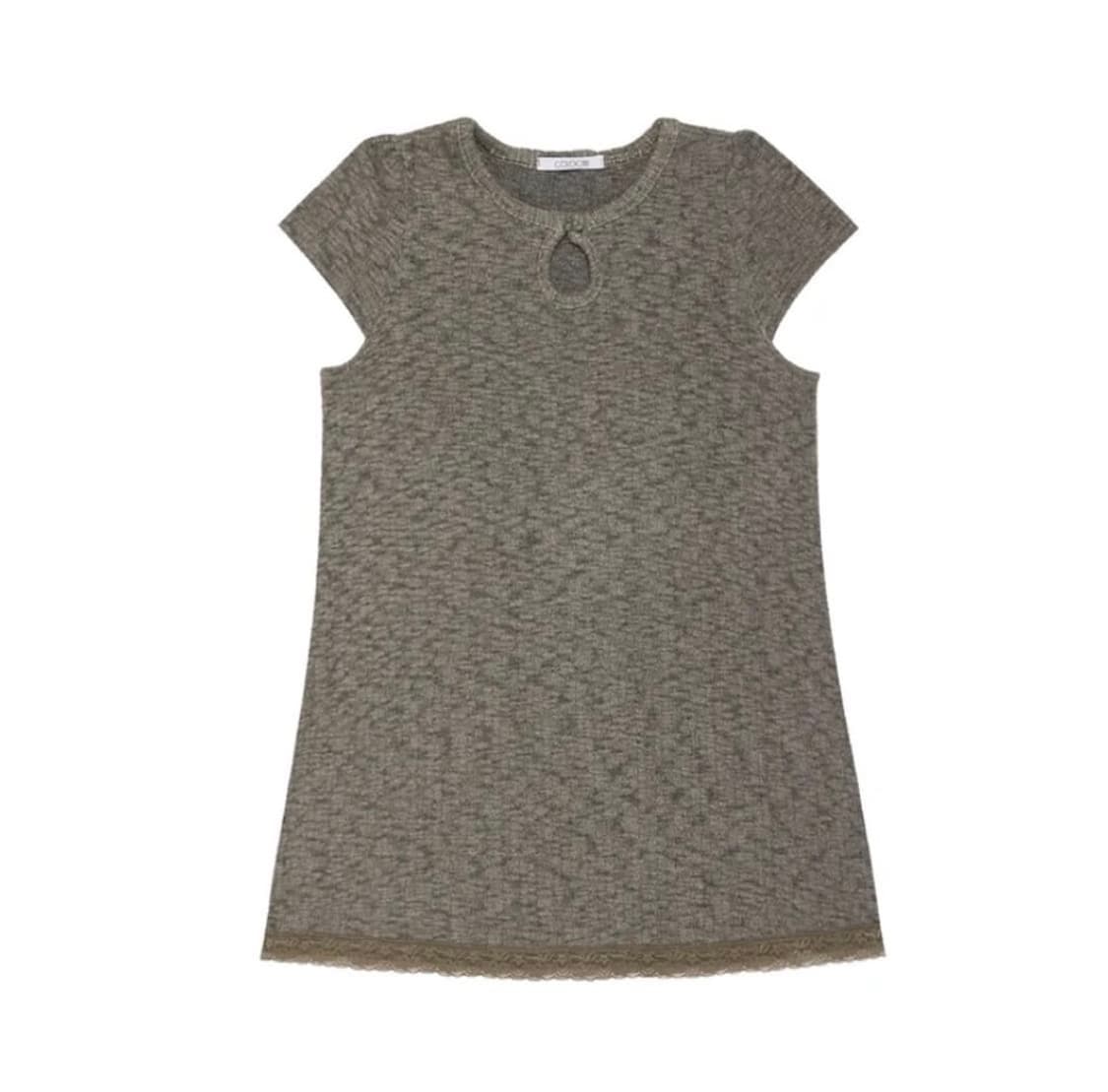 Weird Drop Top Dress Khaki Charcoal 상품이미지1