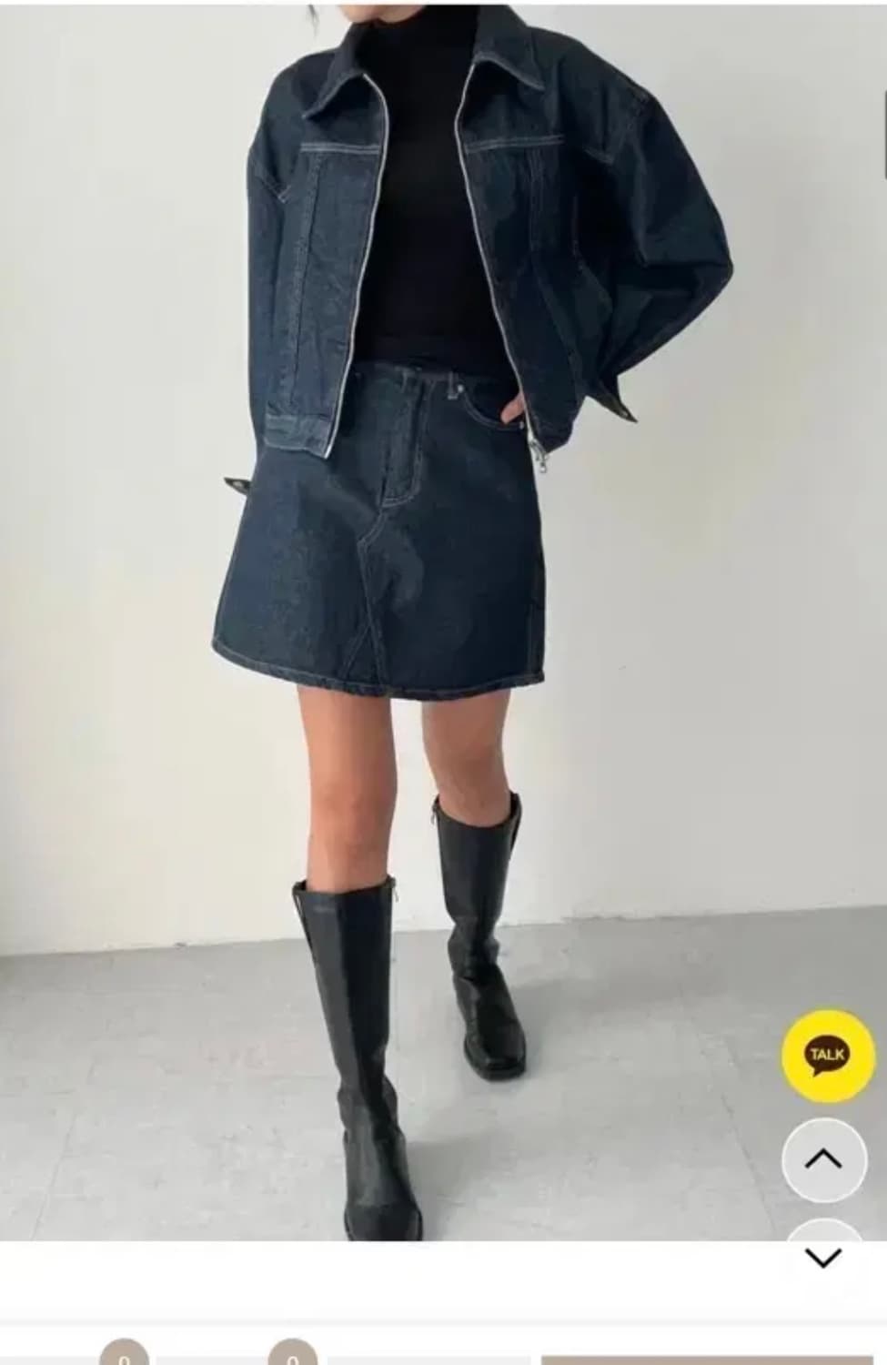 투웨이 크롭 청자켓 상품이미지4