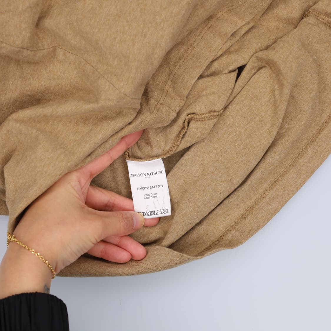 XL 메종키츠네 폭스 반팔티 0402H1 상품이미지4