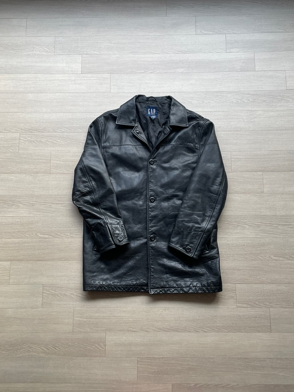 90s 올드갭 레더 카코트 gap carcoat 상품이미지1