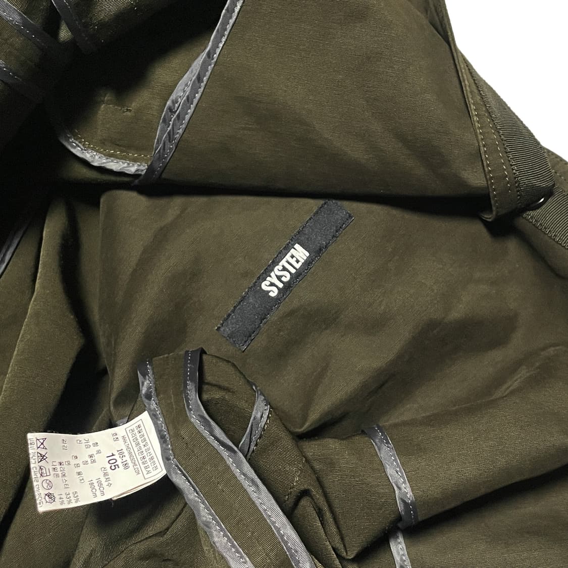 SYSTEM 시스템 카키 트러커 자켓 상품이미지5