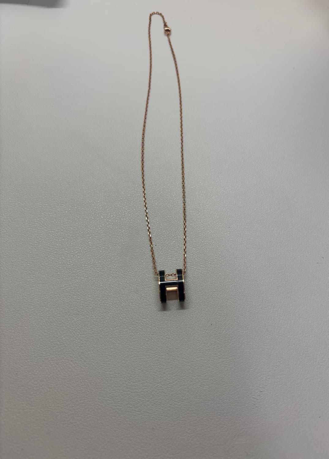 에르메스 팝아슈 목걸이 블랙 로즈골드 상품이미지1