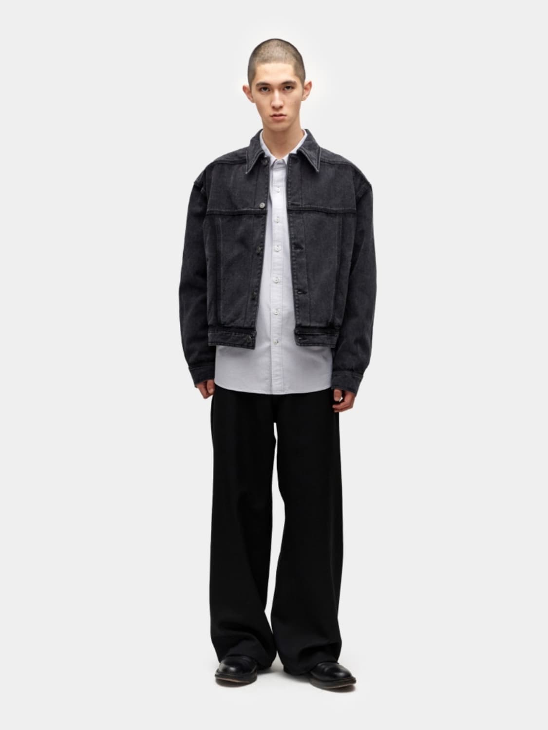 coor 쿠어 페이디드 워싱 트러커 데님 자켓 M 상품이미지5