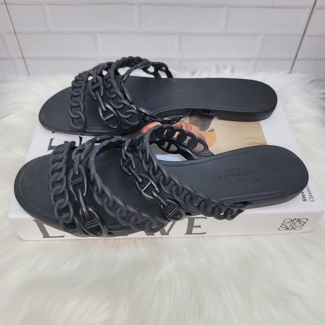 HERMÈS 에르메스 여름 고무 슬리퍼 샌들 38 235 사이즈 상품이미지5