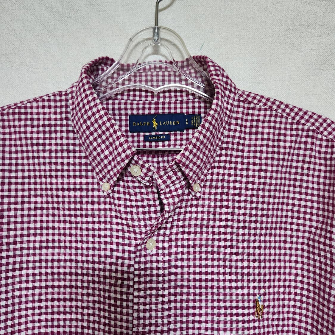 폴로랄프로렌 체크 남방 L/G 클래식핏  상품이미지3