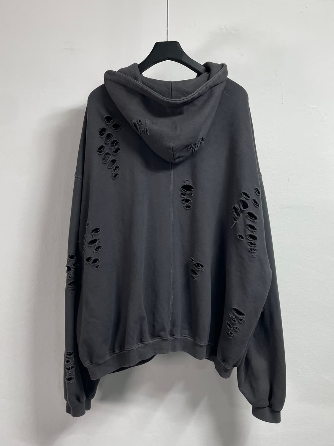 VTG 그레이 디트로이트 박시핏 후드집업 (on.418) 상품이미지3