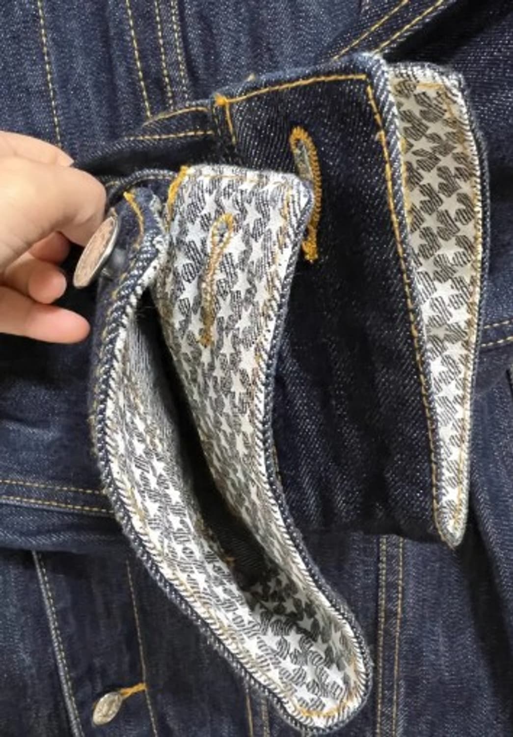 일본수입 타미 남성 진청데님자켓 청자켓 XL 상품이미지4