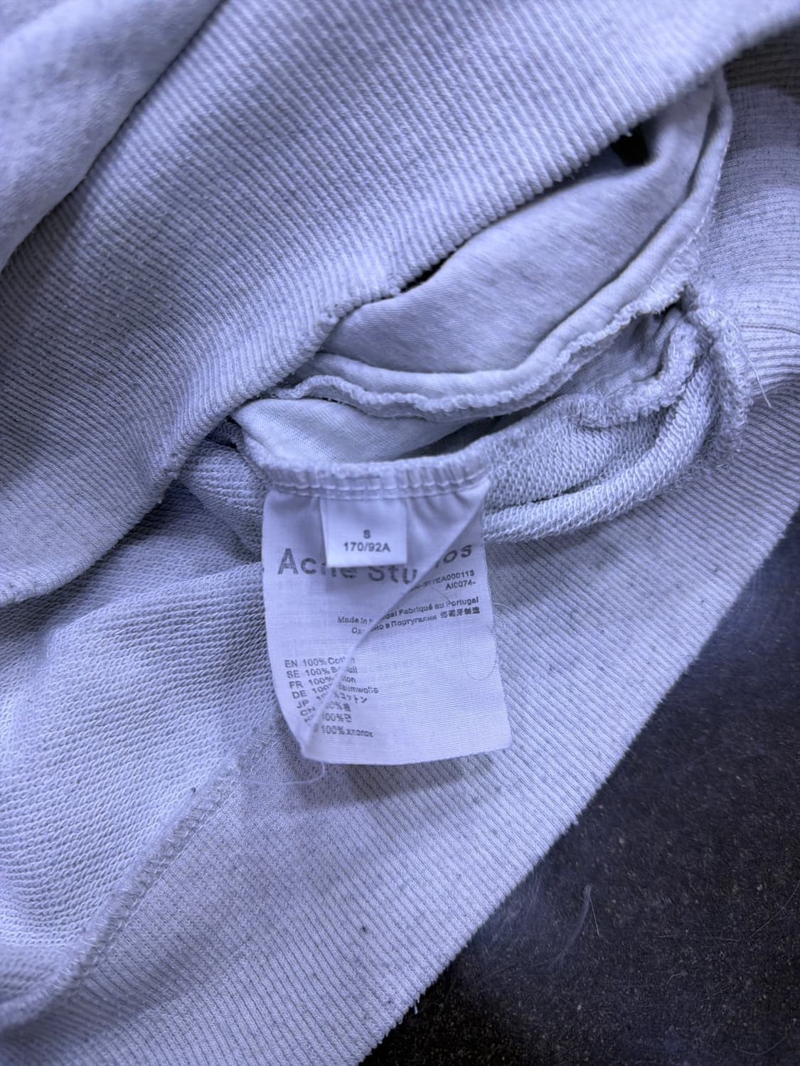 아크네 스튜디오 1996 스톡홀름 백로고 후디 후드티 S 상품이미지9