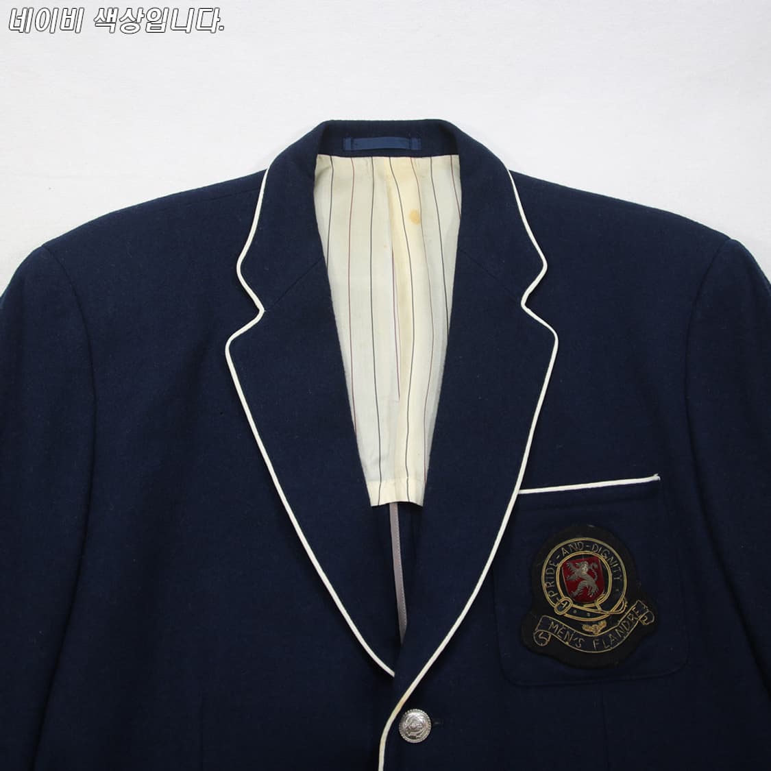 (착용컷) MEN'S FLANDRE 파이핑 블레이져 (남성용 100) 상품이미지4