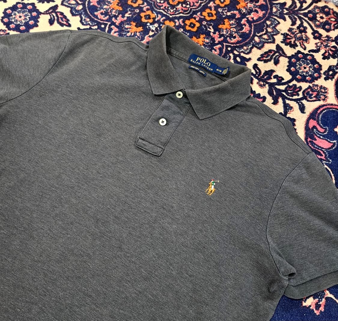 폴로랄프로렌 피마 차콜 반팔 카라티 상품이미지2