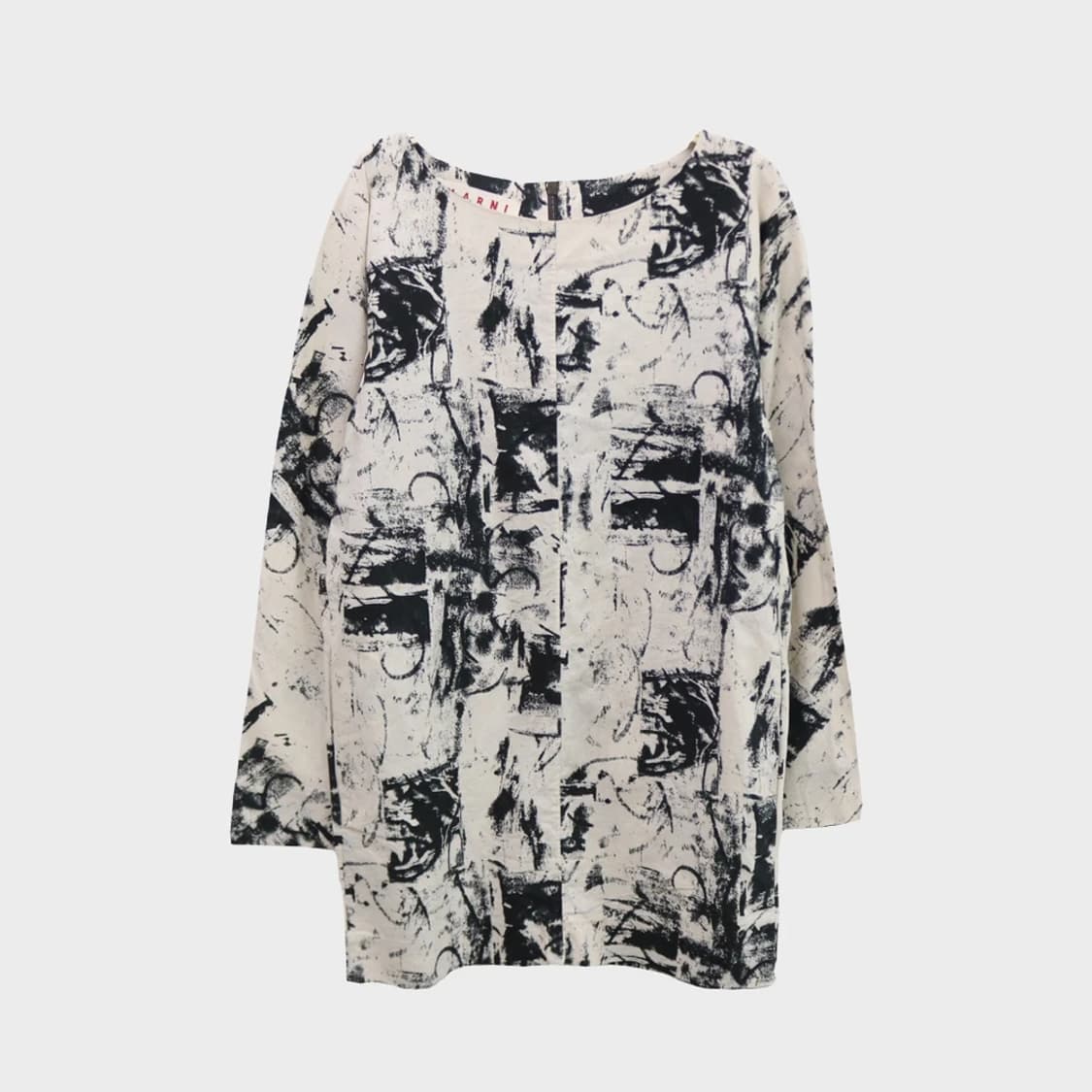 마르니 패턴 뒷지퍼 블라우스 52894 상품이미지1