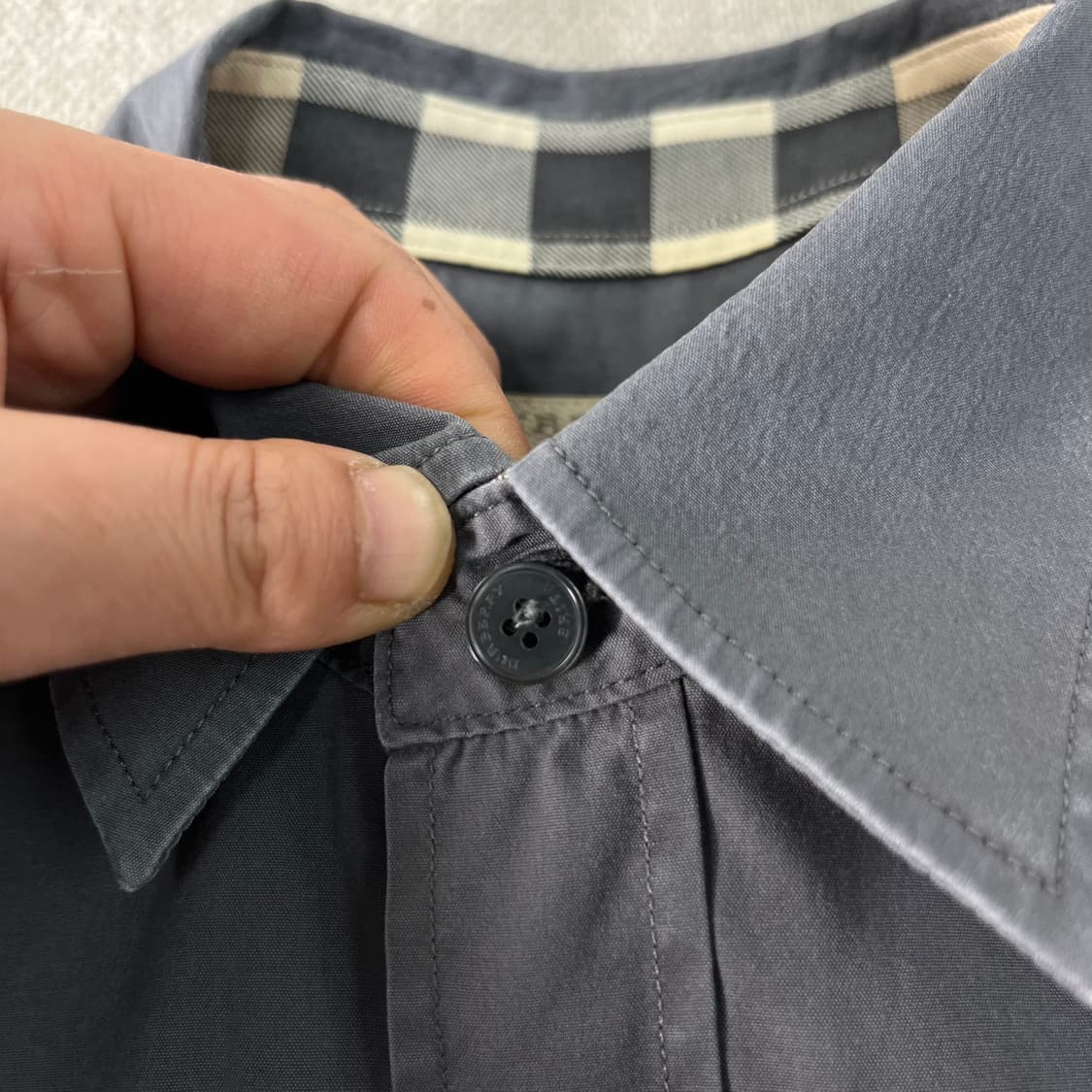 95 버버리 기마로고 코튼 셔츠 상품이미지5