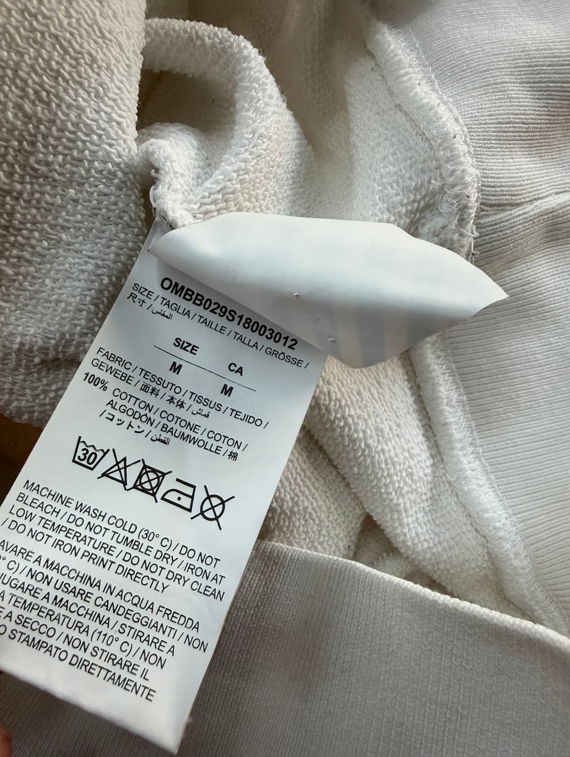 M/ 오프화이트 모나리자 크랙 후드티 상품이미지7