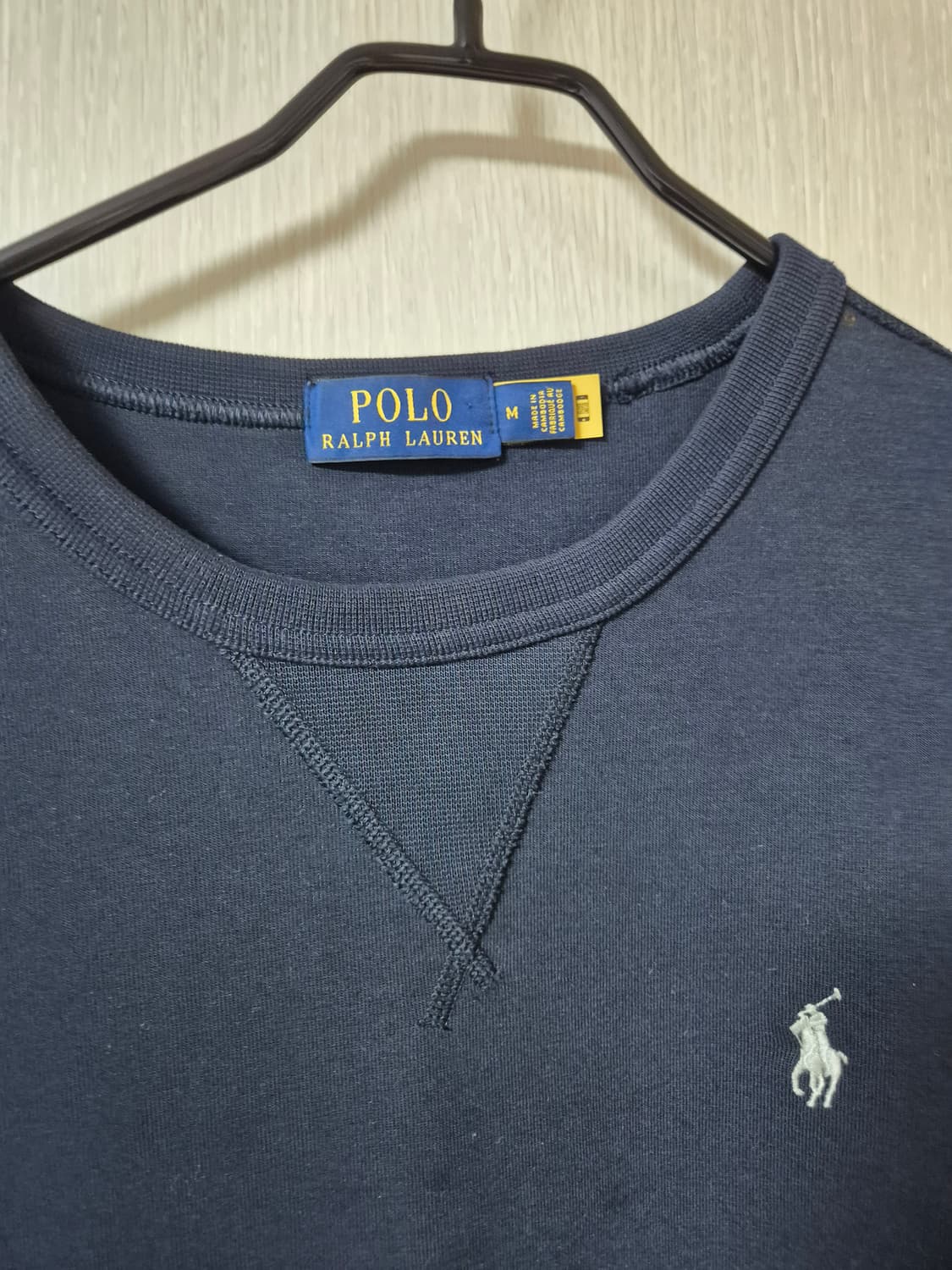 폴로 랄프로렌 네이비 맨투맨  큐알 신형 M 남성 스웻셔츠 상품이미지3