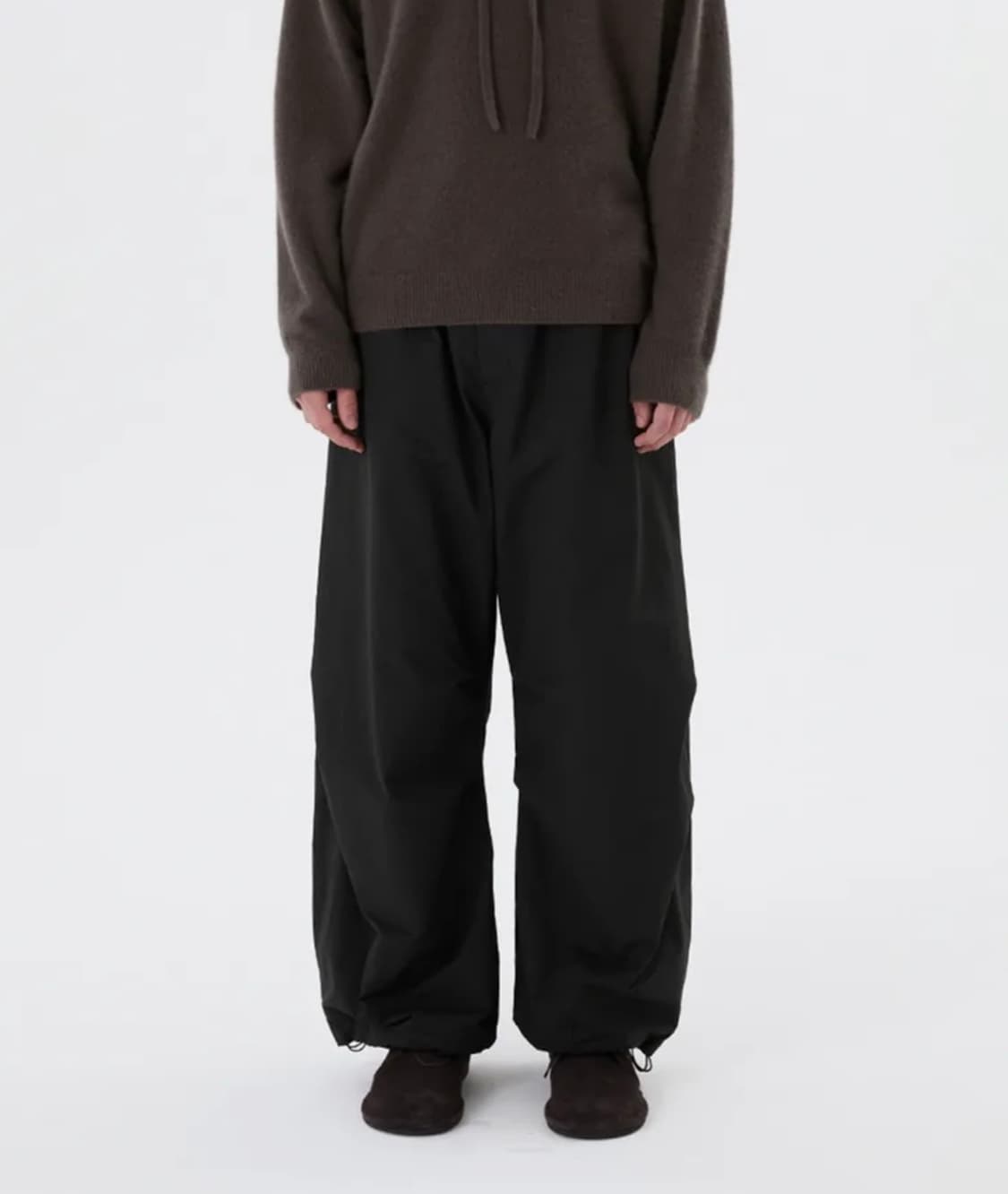 DRAWSTRING WIDE FATIGUE PANTS (black M) 상품이미지2