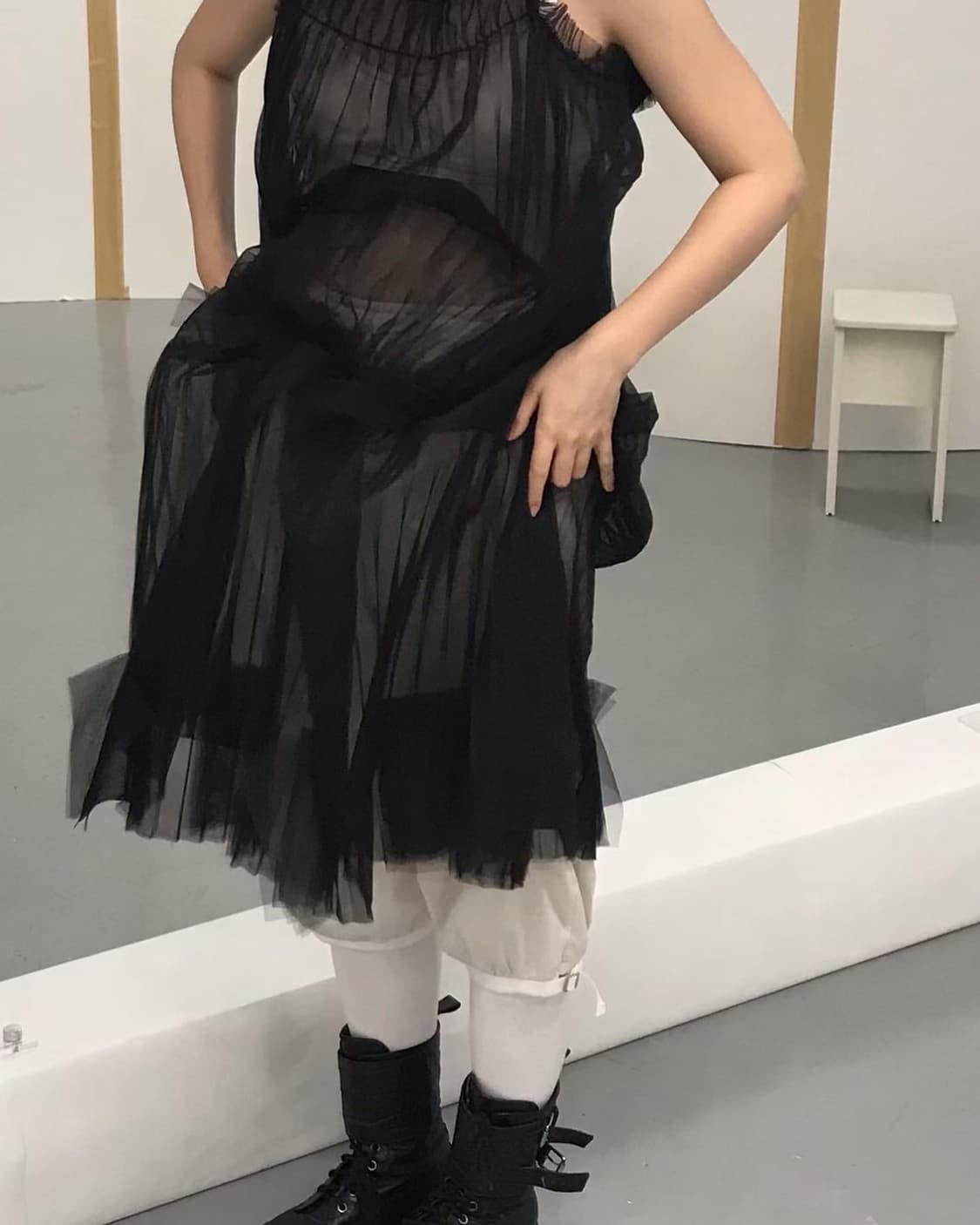 2024 shasha black dress + inner dress 상품이미지2