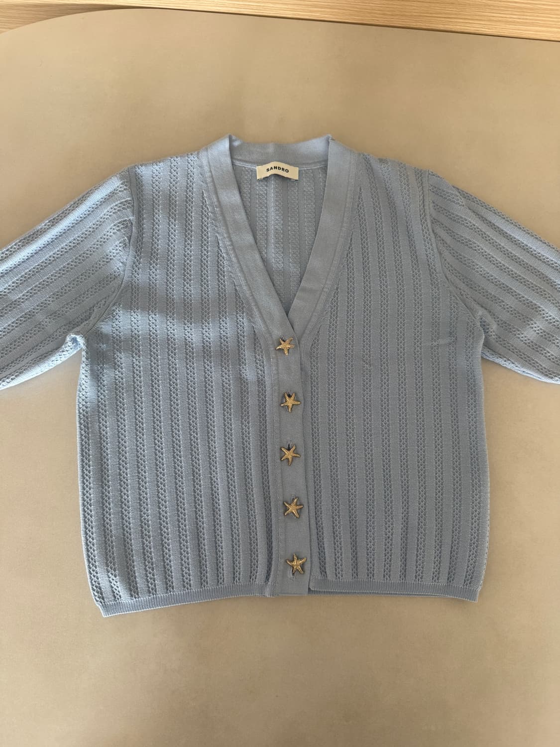 산드로 반팔 니트 사이즈1 상품이미지3