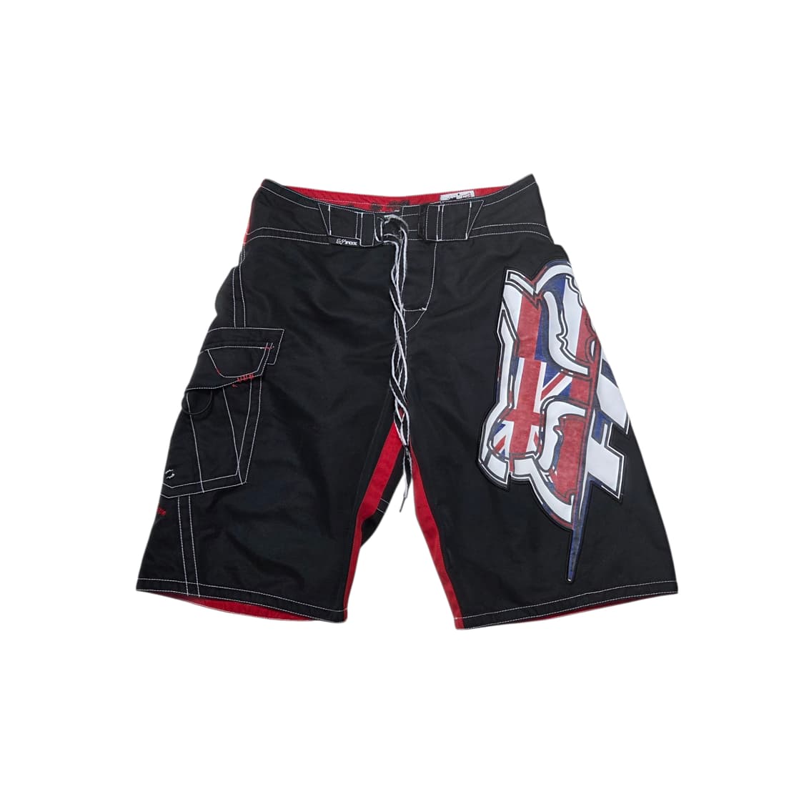 Fox Racing 폭스레이싱 로고 블랙 카고 숏팬츠 상품이미지1