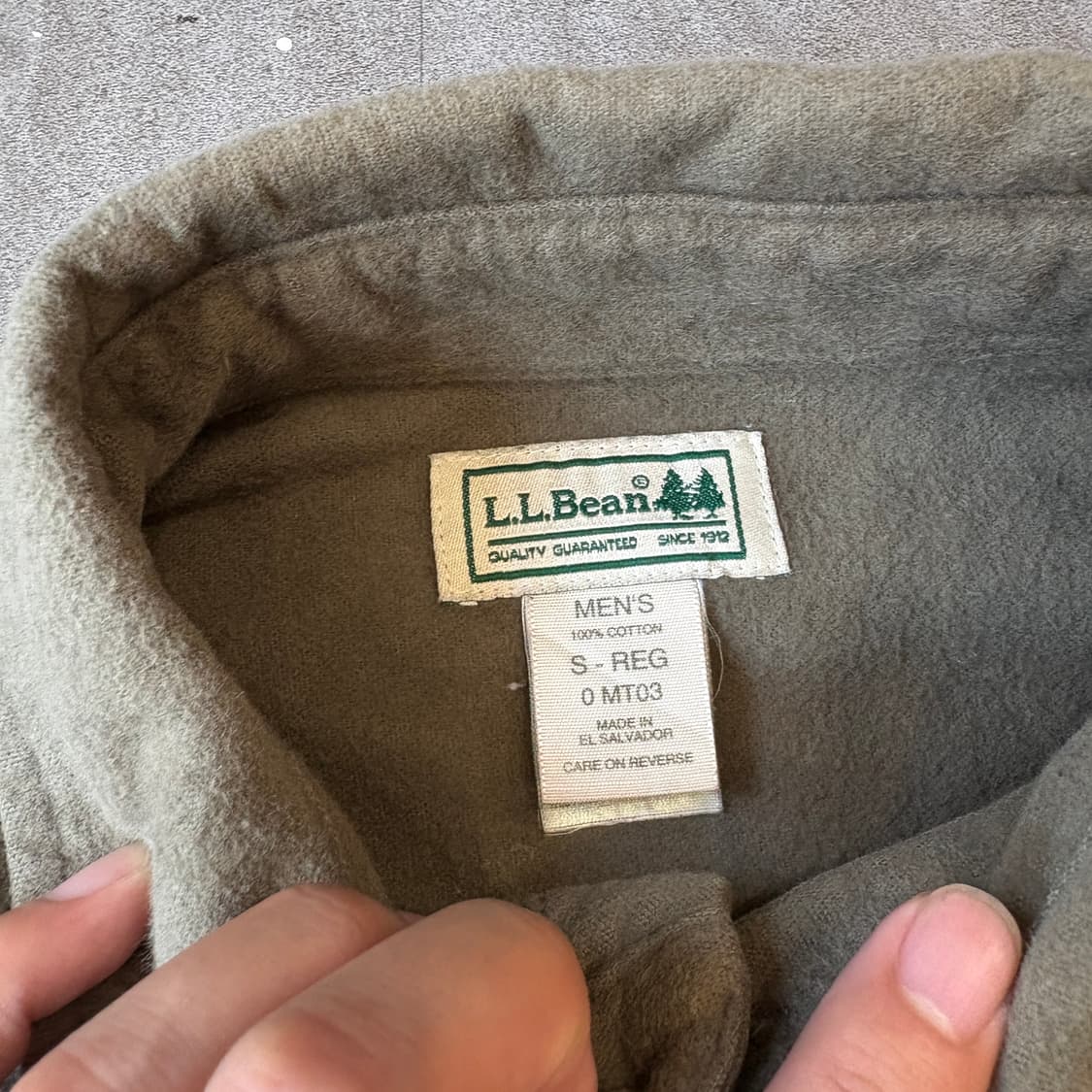 L.L.bean 정품 엘엘빈 카키 코듀로이 긴팔 셔츠 상품이미지5