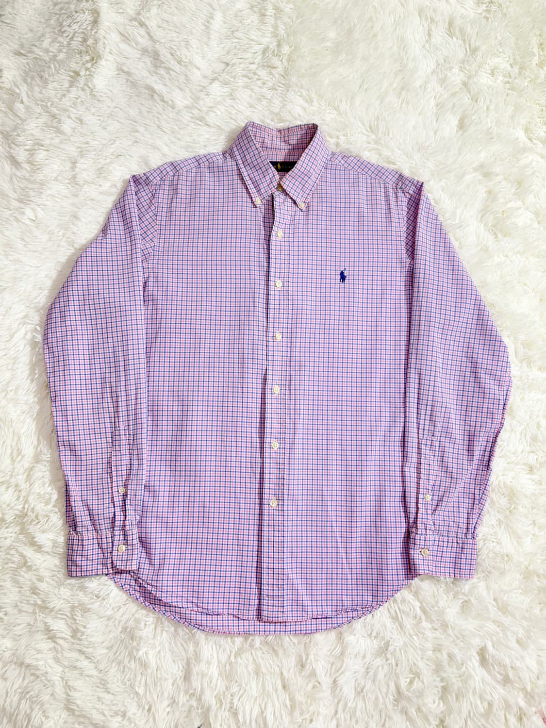 폴로 랄프로렌 네이비포니 멀티체크 셔츠  상품이미지2