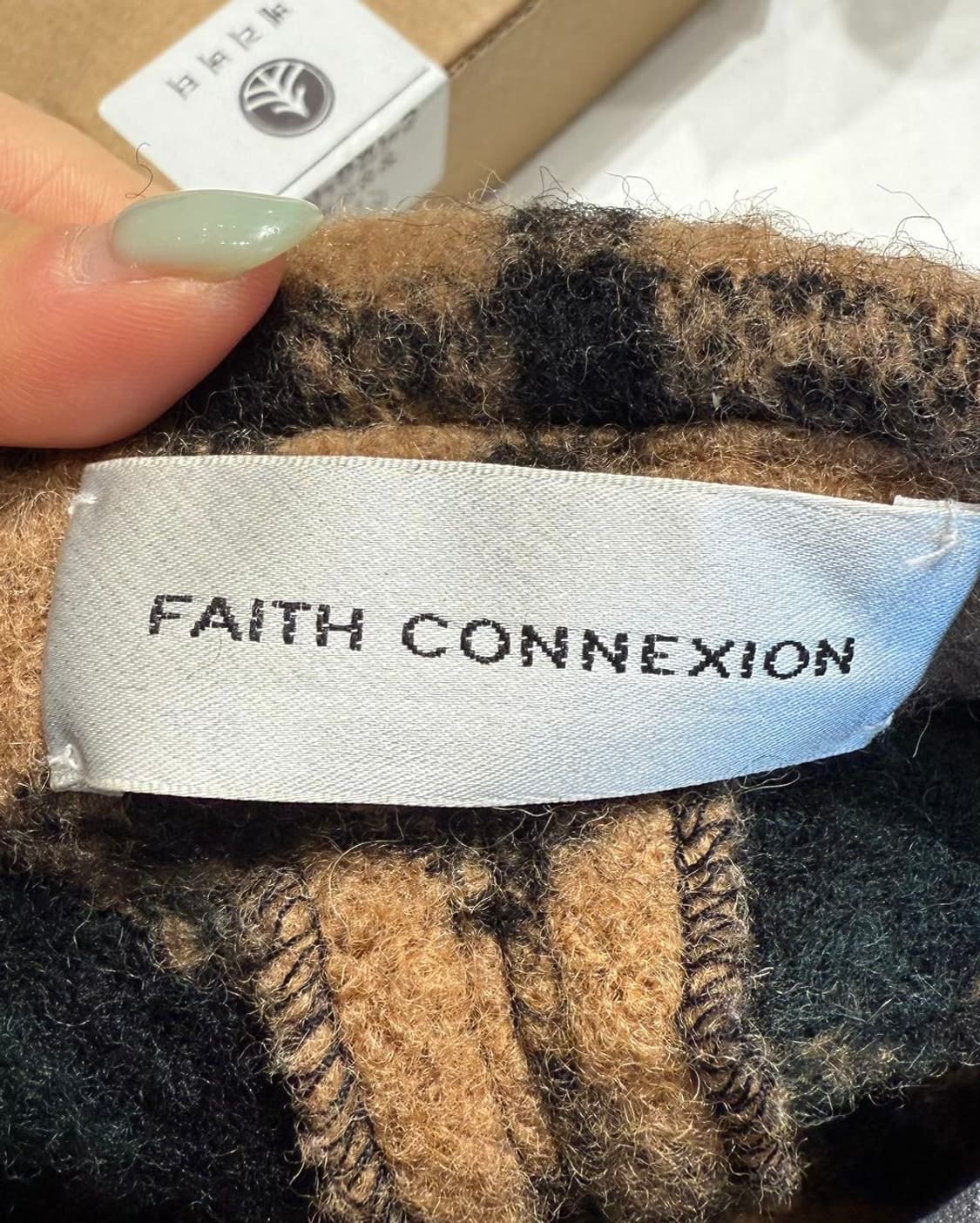 페이스 커넥션 브라운 플란넬 울 자켓  상품이미지8