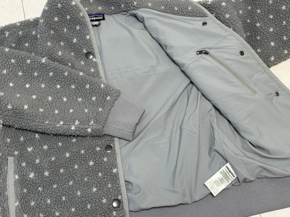 파타고니아 도트 땡땡이 플리스 자켓 그레이 상품이미지7