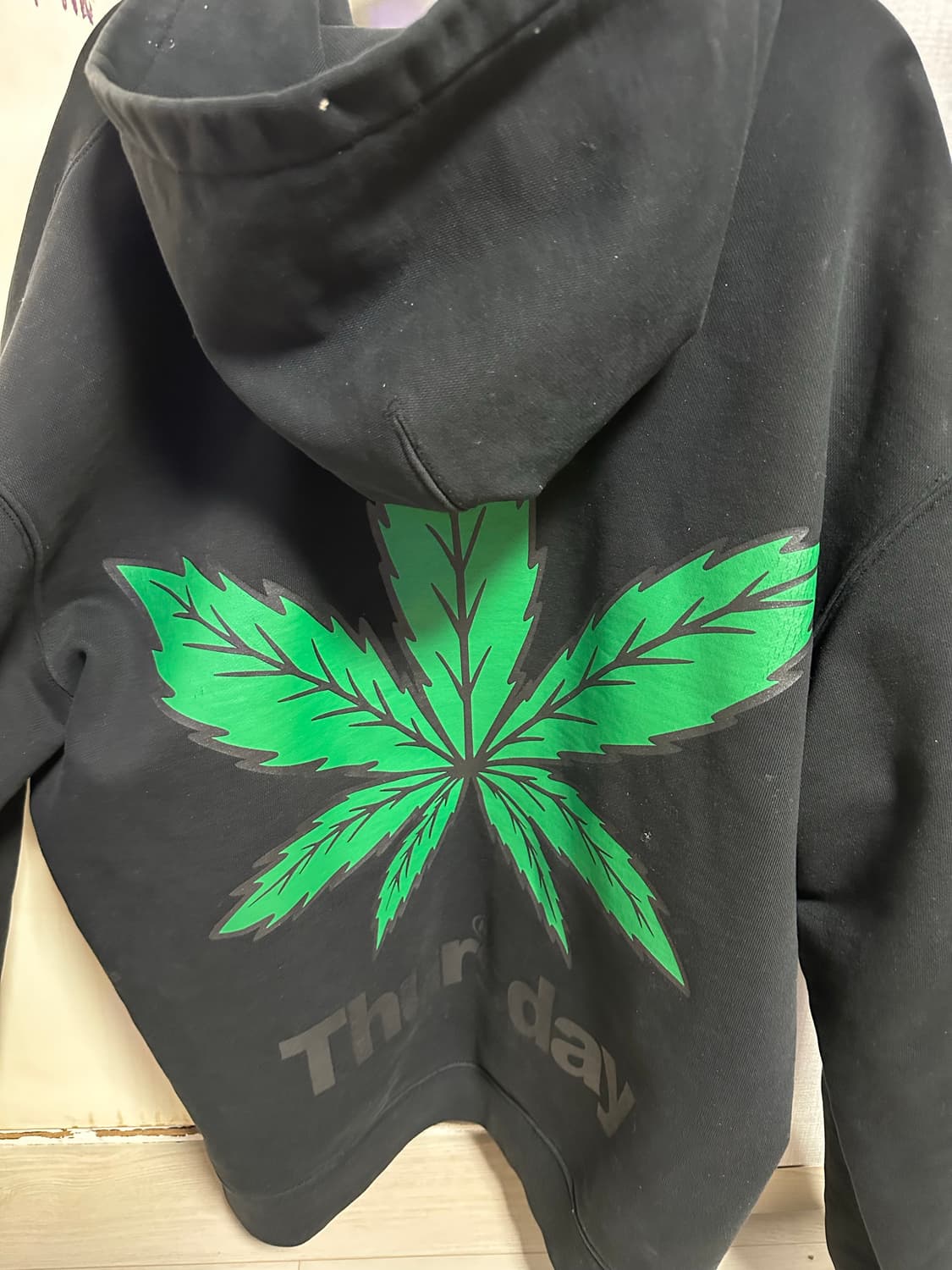 떨스데이 마리화나 후드 XL thursday 상품이미지1