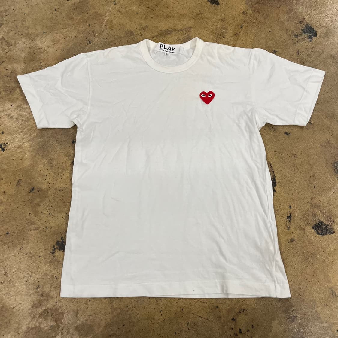 꼼데가르송 화이트 반팔티셔츠 상품이미지2