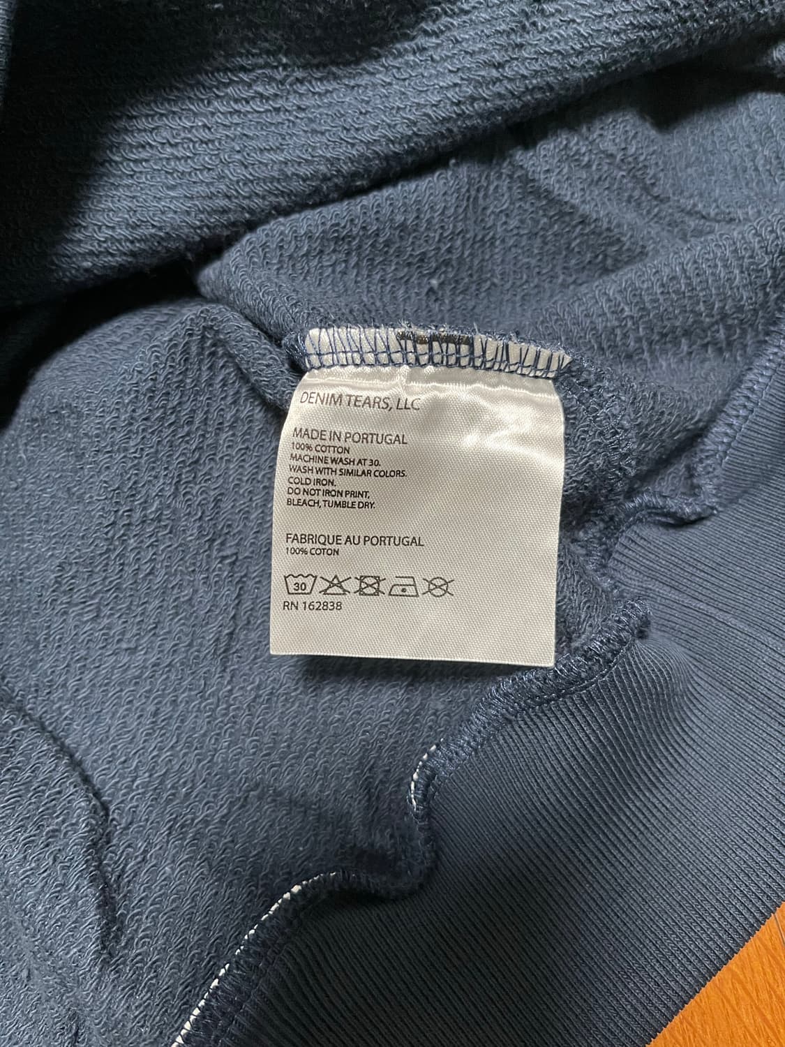 데님티어스 네이비 후드티 급처 상품이미지5