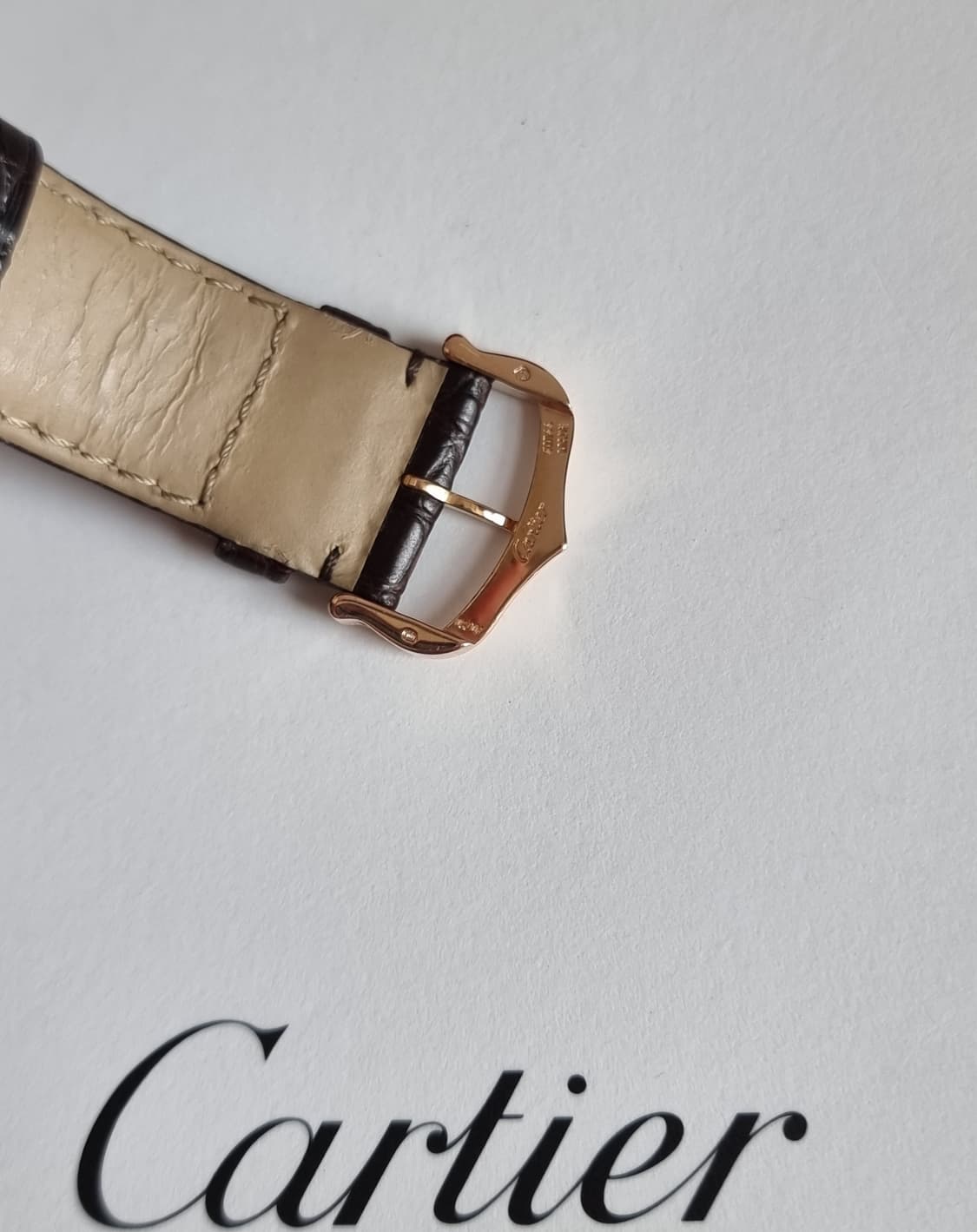 까르띠에 탱크 솔로 18K 로즈골드 라지 L 남성시계 2015년 상품이미지6