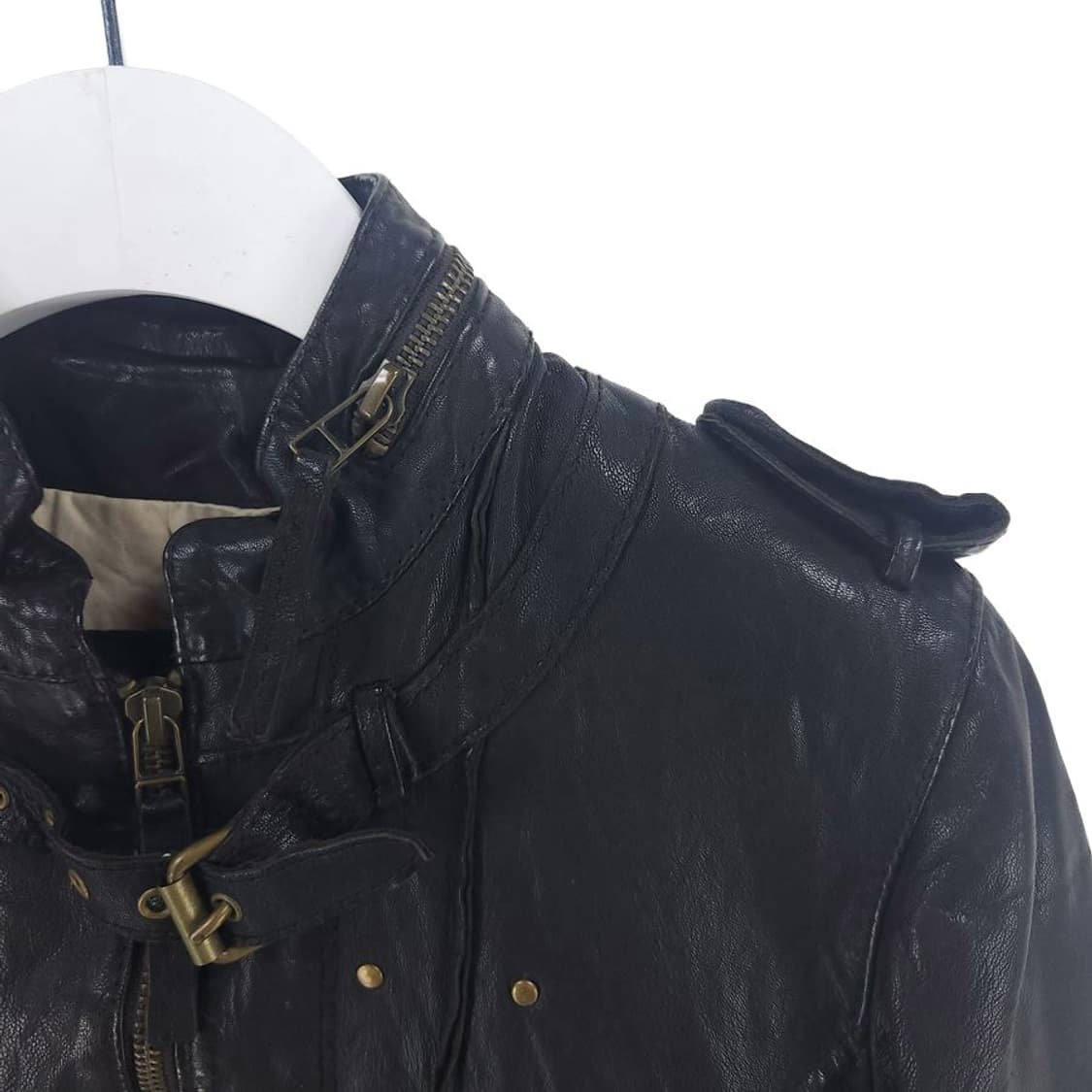 [여S]올세인츠 블랙 가죽 자켓[Y64-006] 상품이미지5