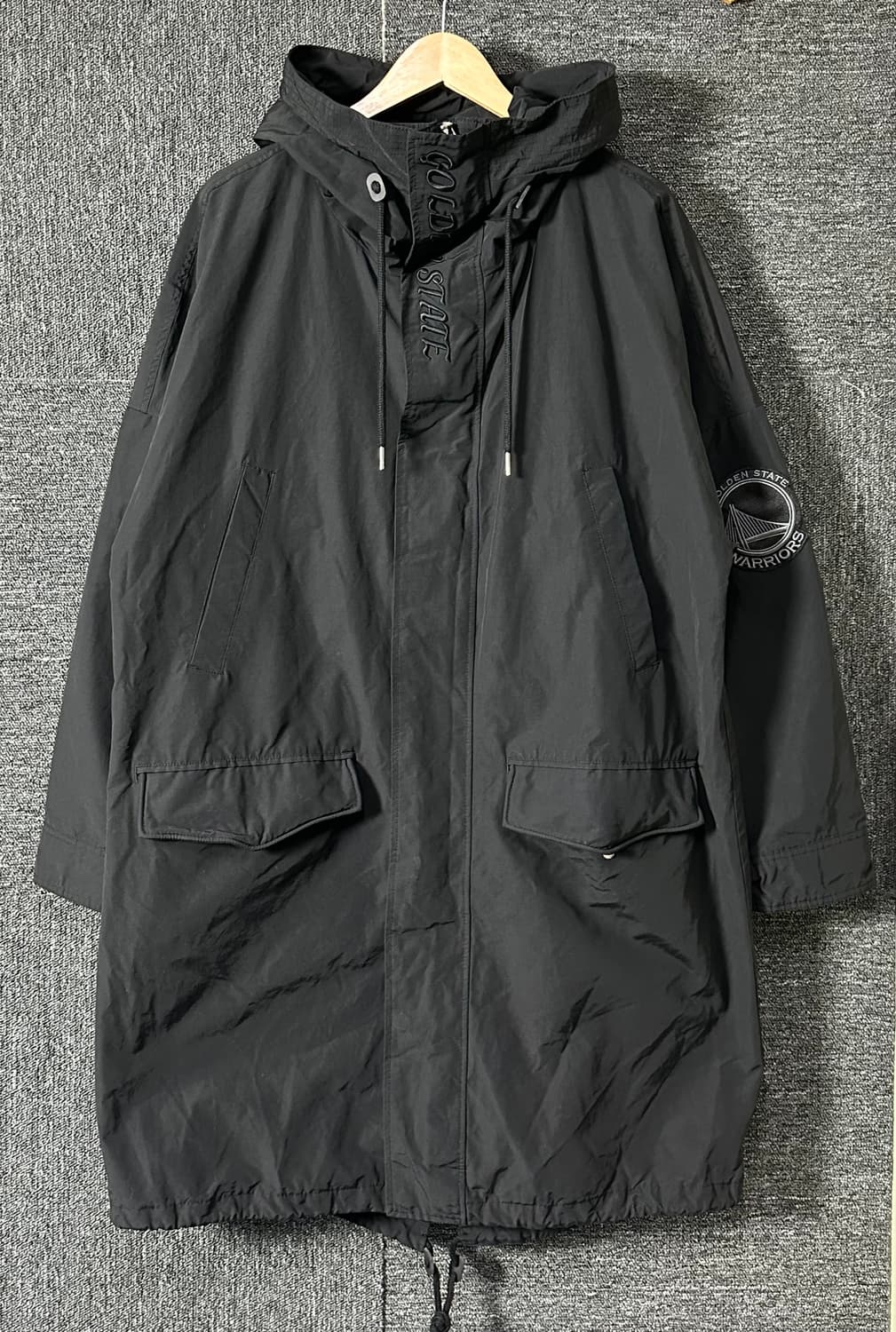 NBA 골든스테이트 워리어스 블랙 야상 F 상품이미지1