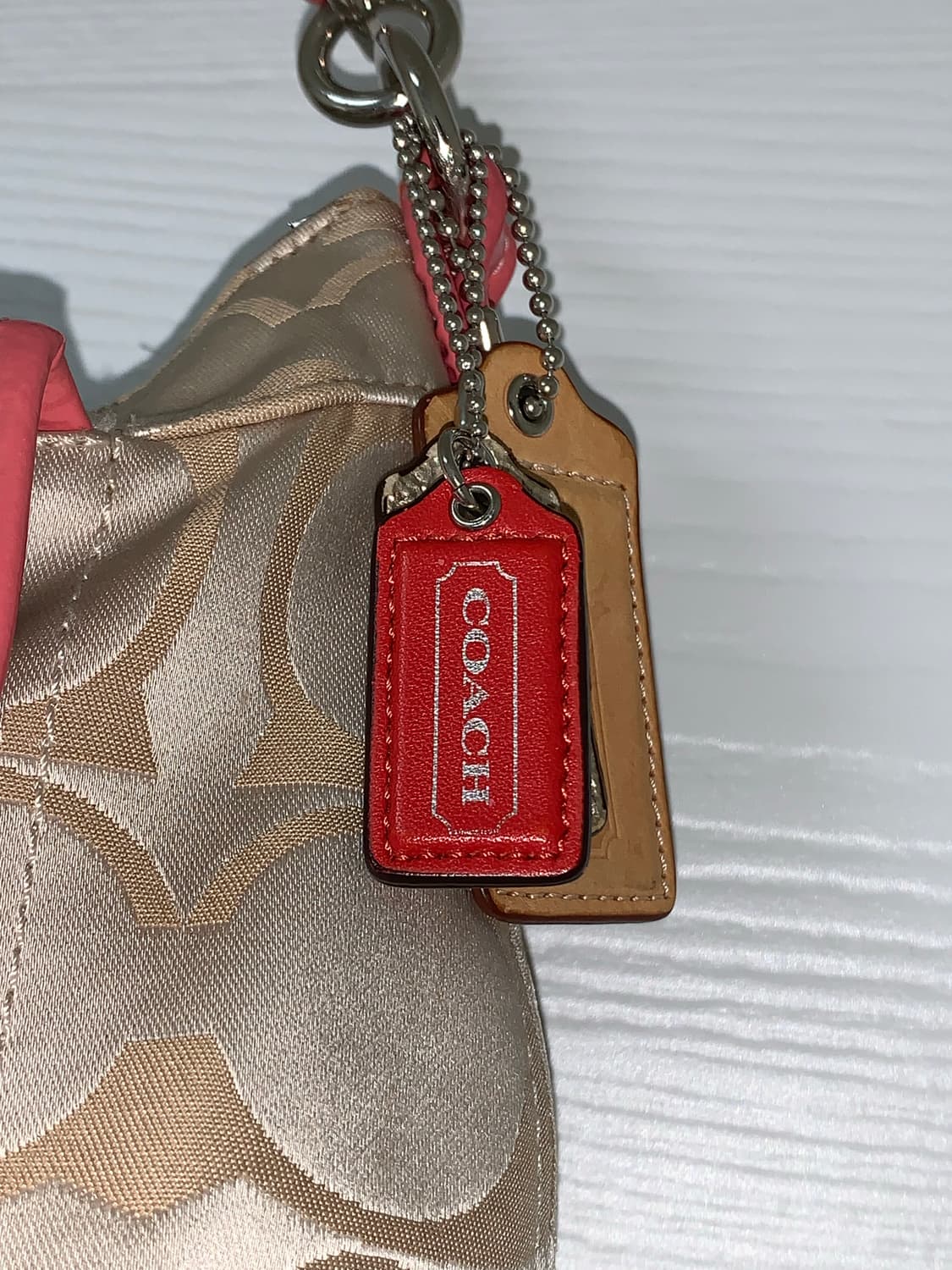 Coach pink ivory y2k shoulder bag 상품이미지5