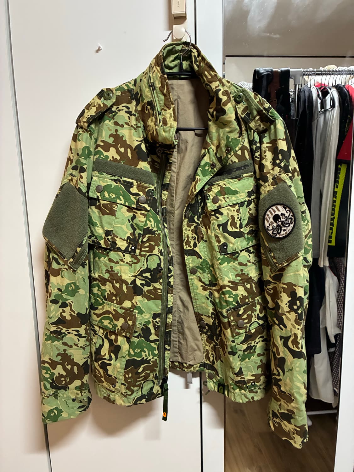 베이프 카모 밀리터리 자켓 상품이미지3