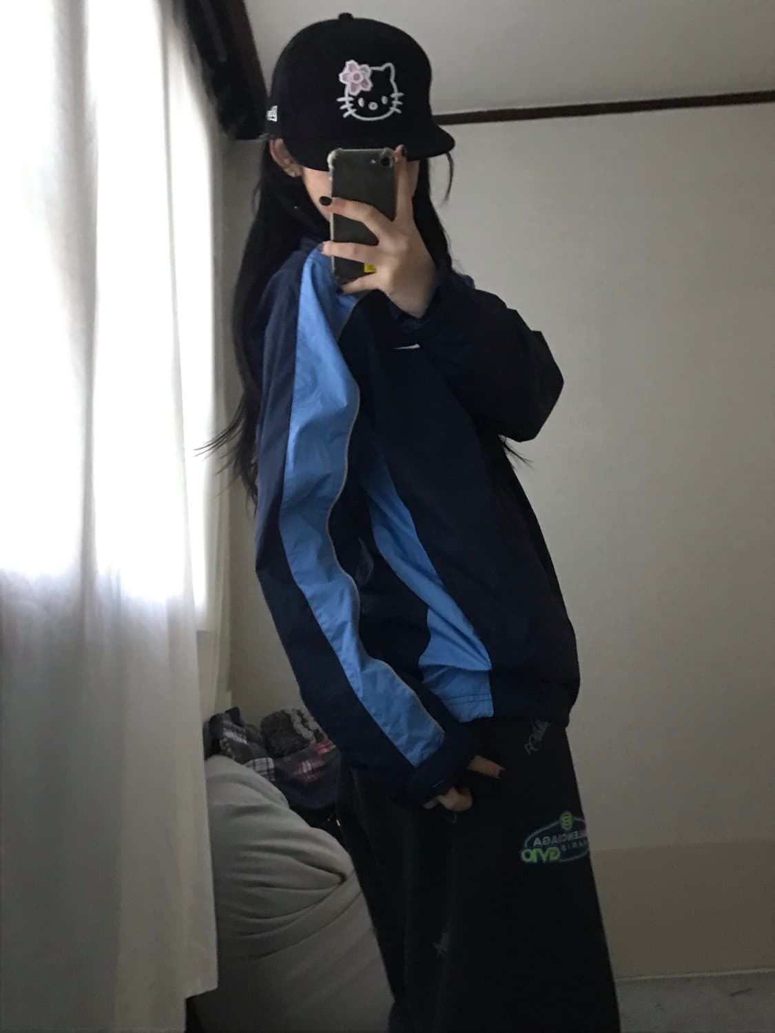 나이키 네이비 연하늘 바람막이 상품이미지5