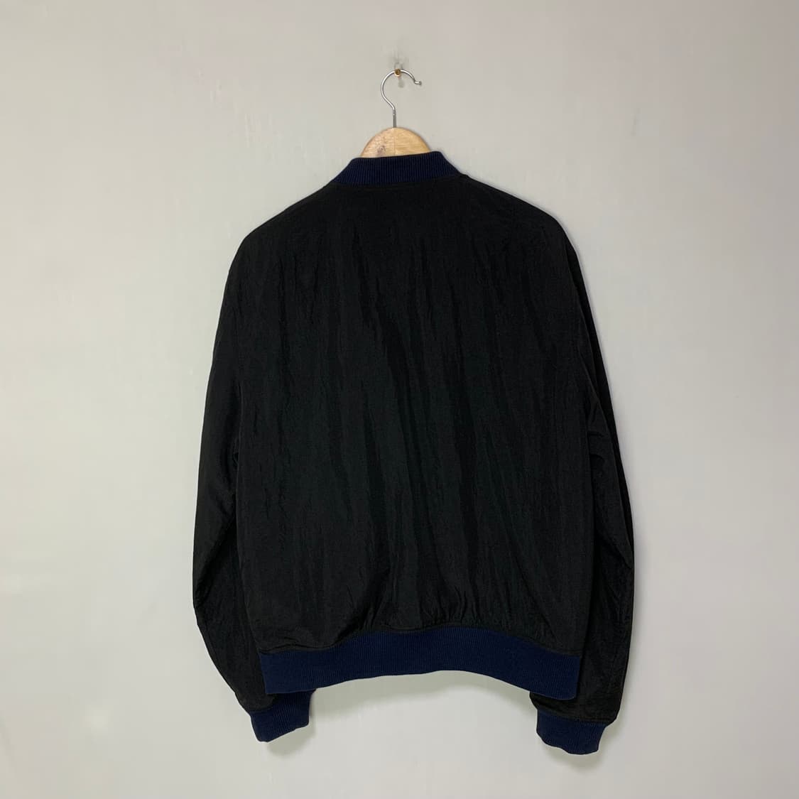 라코스테 빈티지 블랙 봄버 후리스 안감 자켓 블루종 상품이미지6