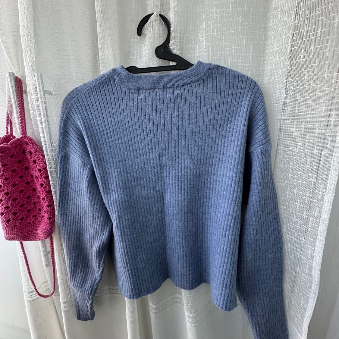 8세컨즈 스카이블루 니트 티셔츠 상품이미지8