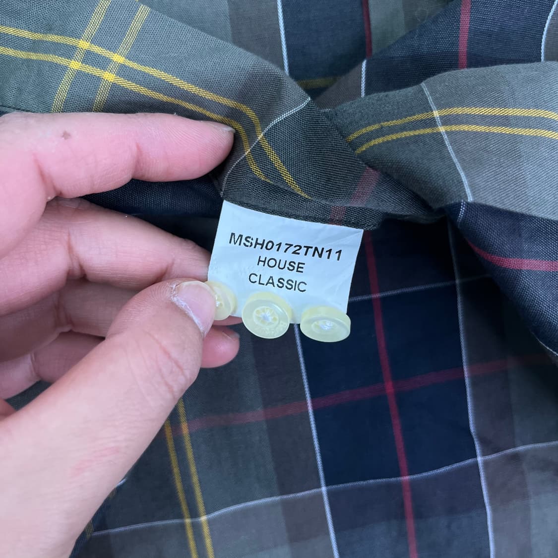 100 바버 빈티지 체크 셔츠 상품이미지6