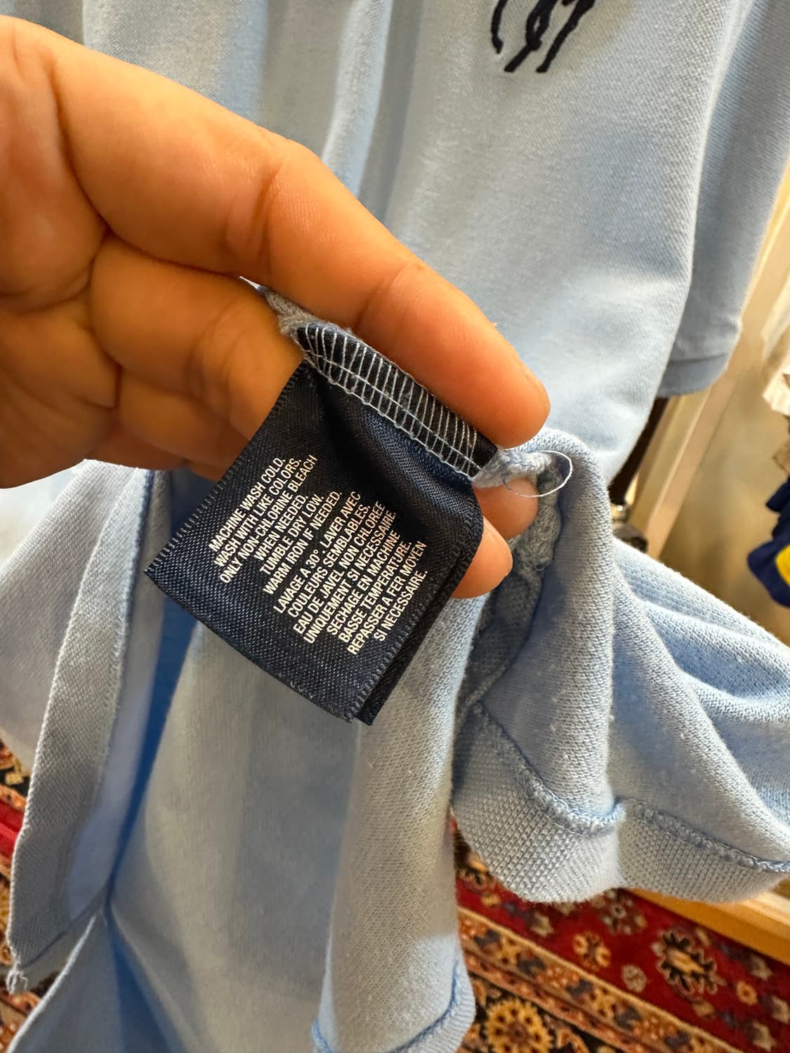 폴로 랄프로렌 빅포니 반팔 카라티 스카이블루 상품이미지5