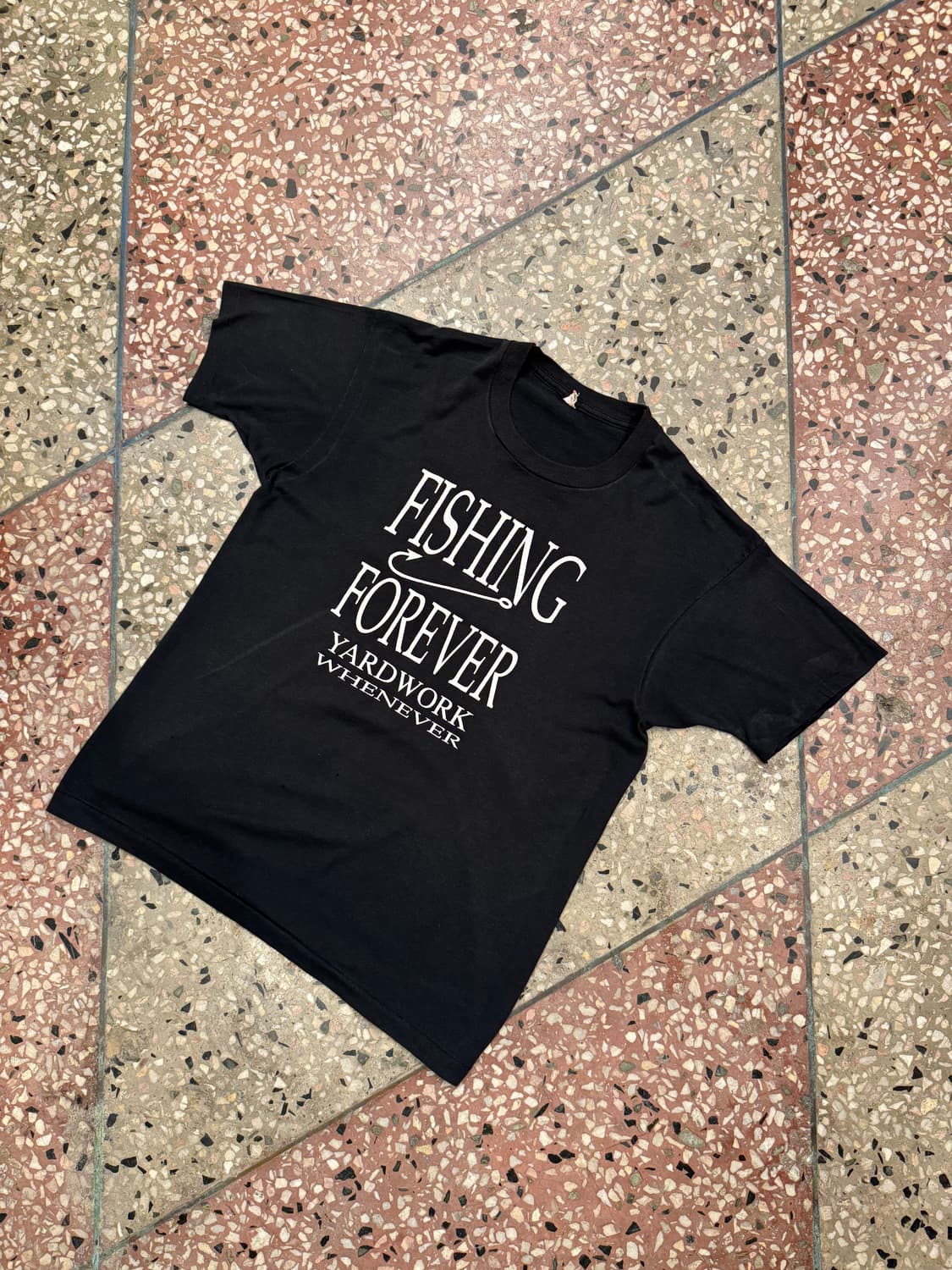 80s 스크린스타 fishing 티셔츠 (XL) 상품이미지2