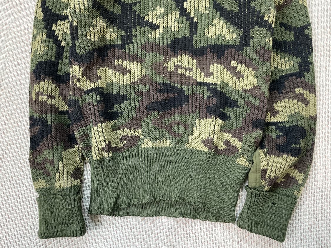 80s og 영국군 코만도 밀리터리 울 니트 J03817 상품이미지2