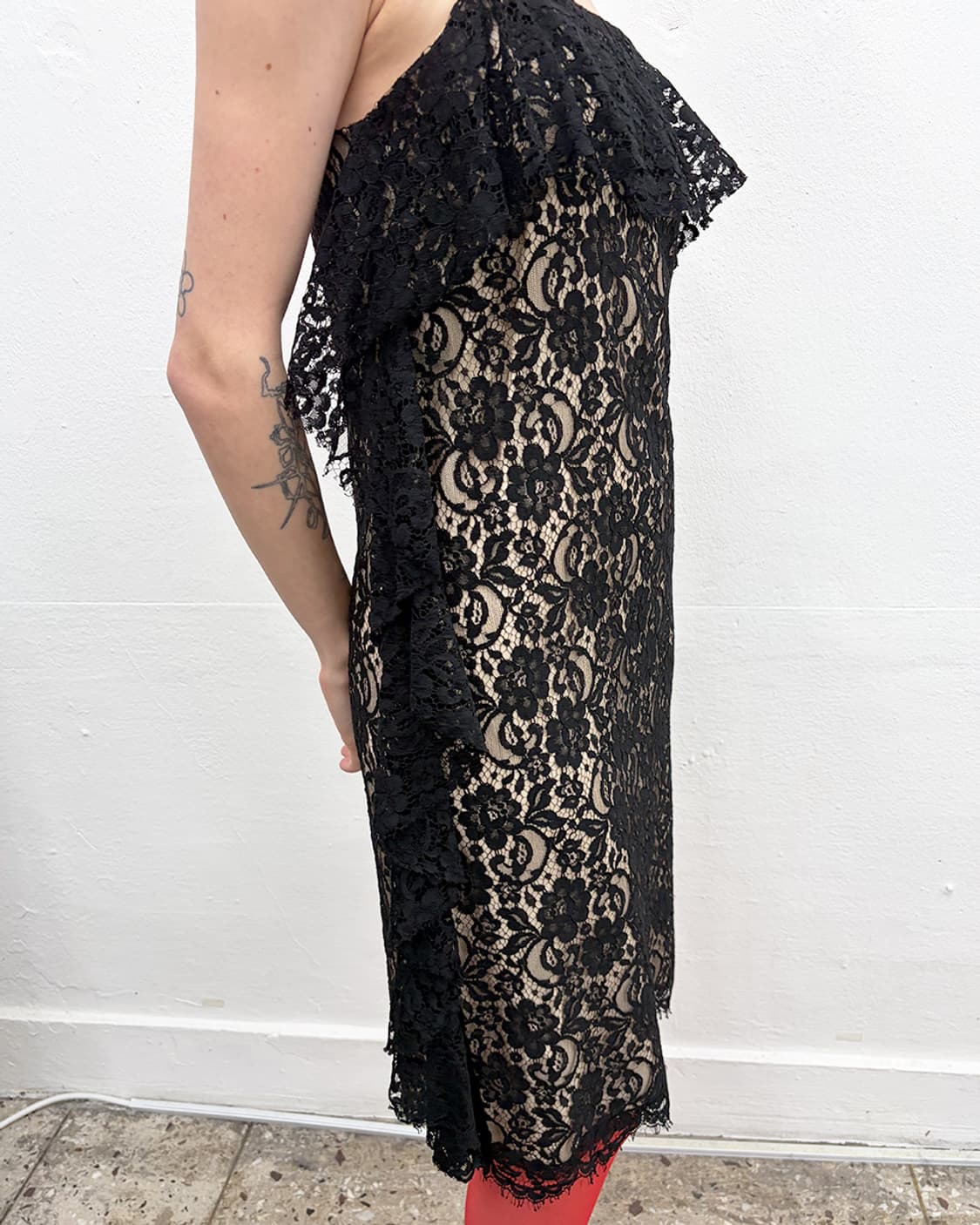 스포츠스 플로럴 레이스 슬립 드레스 상품이미지4