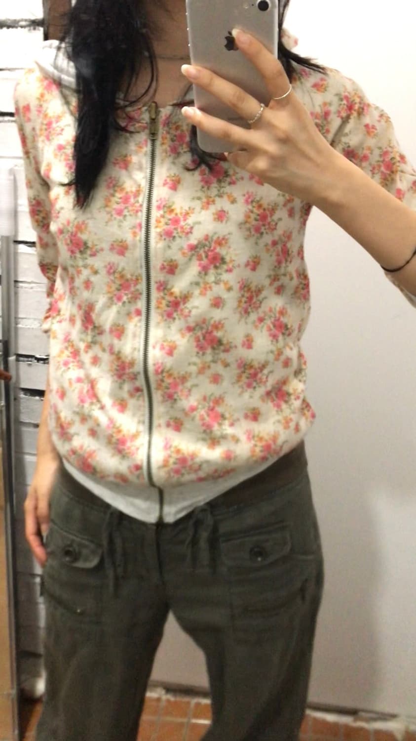 플라워 리버시블 후드집업 상품이미지1