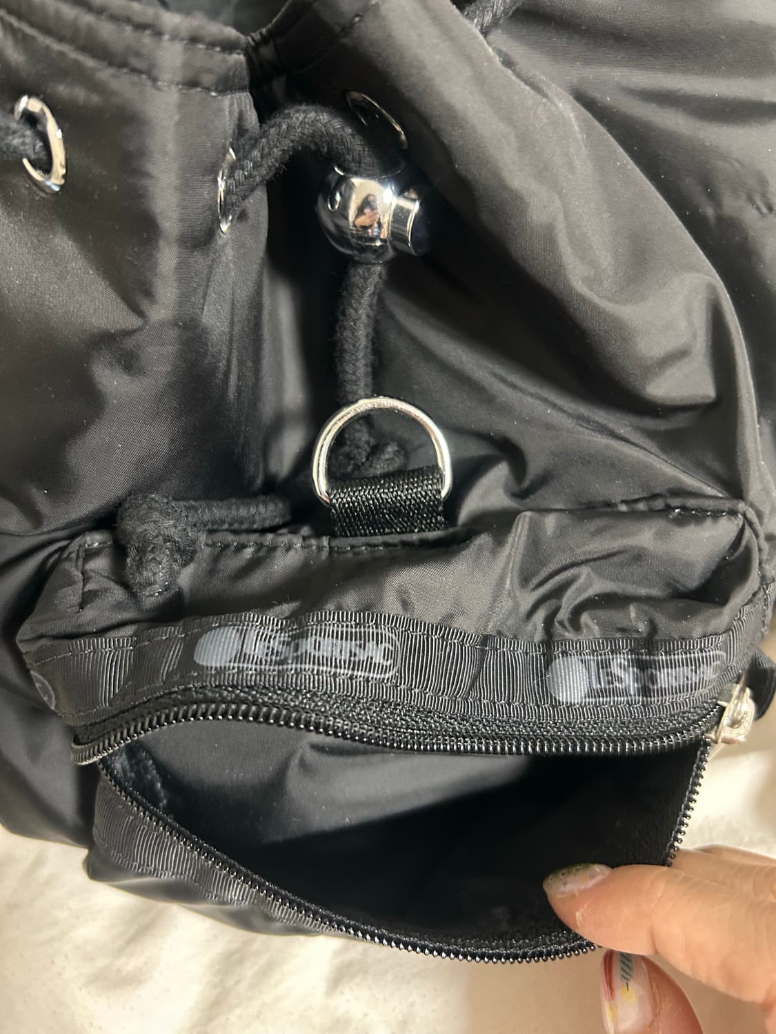 글로니 레스포색 블랙 보이저 미니 백팩 상품이미지5