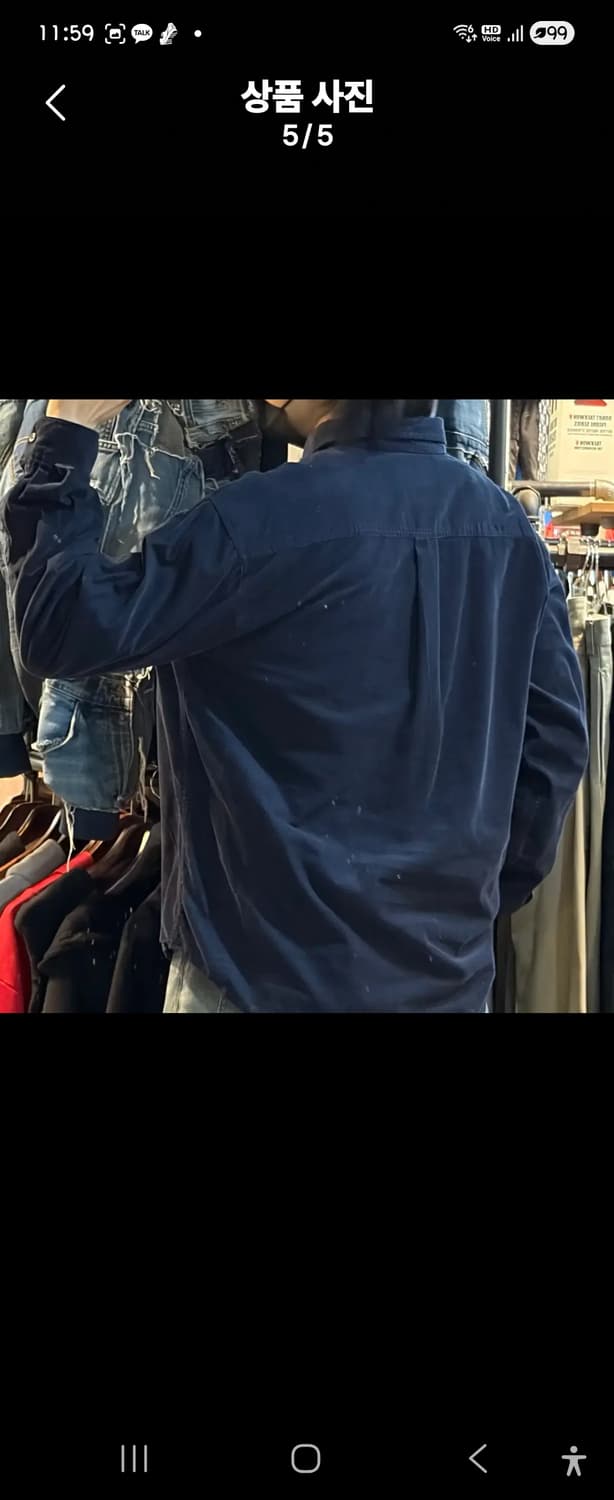 칼하트 네이비 색상 셔츠  상품이미지2