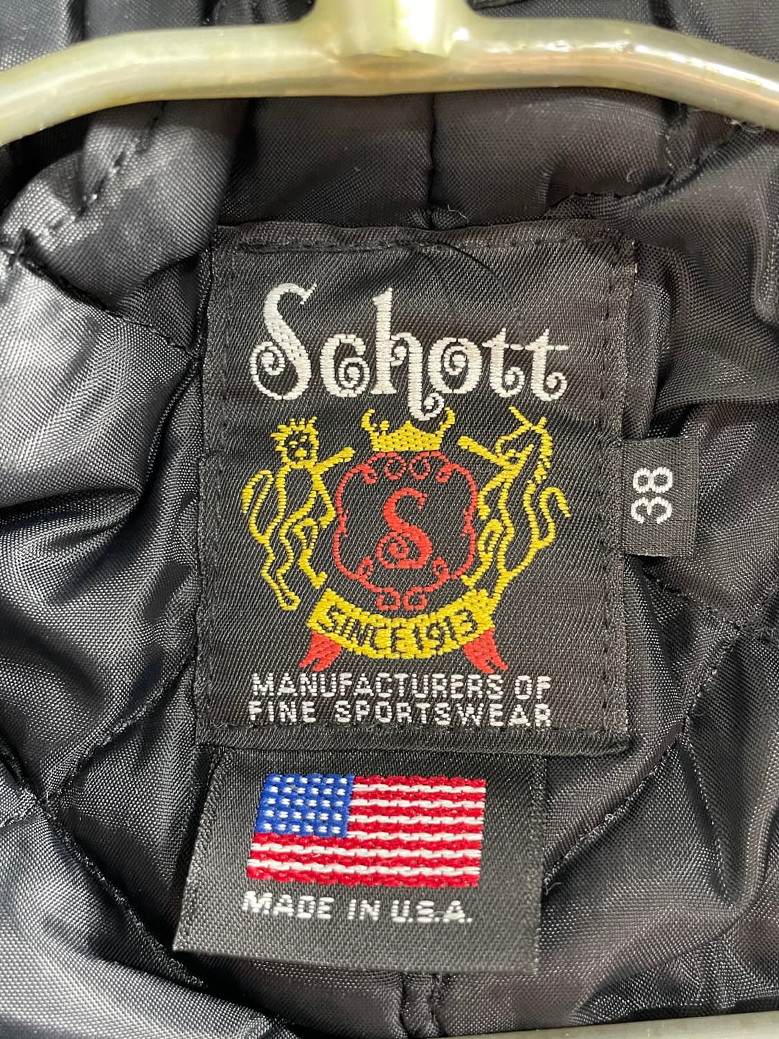 Schott 쇼트 블랙 울 코트 상품이미지2