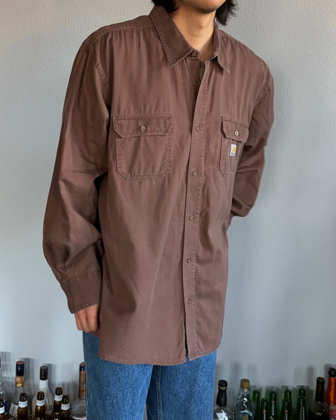 [XL]칼하트 오버사이즈 포켓 워크 셔츠 상품이미지1